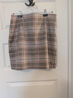 Dynamite Plaid Skirt L